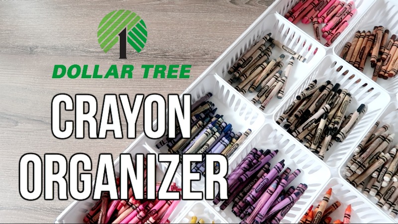 Dollar Tree DIYCrayon/Colored Pencil Organizer!!!